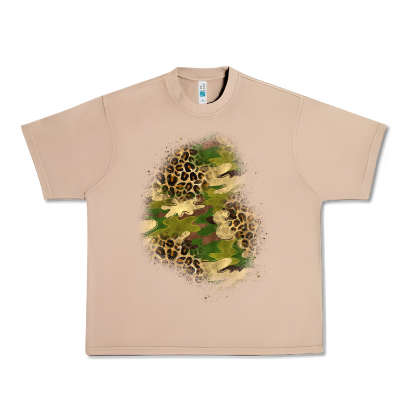 Camouflage And Leopard Patch  1 Urban Heavy Tee by BundleAndBundleShop | Teevron
