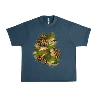 Midnight Navy camouflage and leopard patch  1 Urban Heavy Tee - BundleAndBundleShop