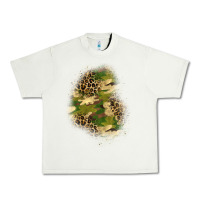 Pistachio camouflage and leopard patch  1 Urban Heavy Tee - BundleAndBundleShop
