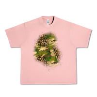 Salmon camouflage and leopard patch  1 Urban Heavy Tee - BundleAndBundleShop