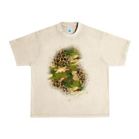 Sandshell camouflage and leopard patch  1 Urban Heavy Tee - BundleAndBundleShop
