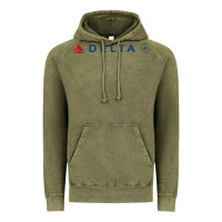 Vintage Olive DELTA SKY TEAM Vintage Hoodie - linhVisuals