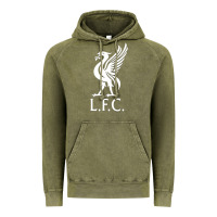 Vintage Olive LIVERPOOL CLUB Vintage Hoodie - linhVisuals