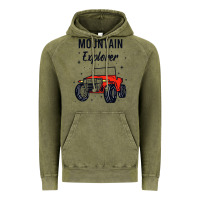 Vintage Olive mountain explorer Vintage Hoodie - linhVisuals