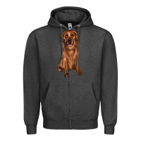 Charcoal Heather labrador Zipper Hoodie - JahusDesignShop