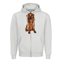 Dove Grey labrador Zipper Hoodie - JahusDesignShop