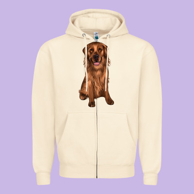 Labrador Zipper Hoodie Designed By Jahusdesignshop
