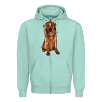 Seafoam labrador Zipper Hoodie - JahusDesignShop