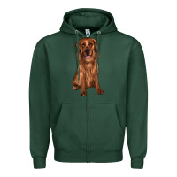 Sports Green labrador Zipper Hoodie - JahusDesignShop