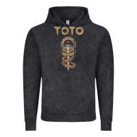 Vintage Black TOTO ROCK Vintage Hoodie - linhVisuals