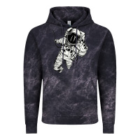 Cloud Black astronaut in the space Vintage Hoodie - linhVisuals
