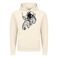 Vintage Artic astronaut in the space Vintage Hoodie - linhVisuals