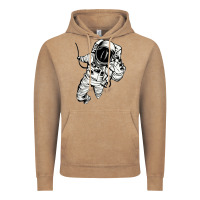 Vintage Coffee astronaut in the space Vintage Hoodie - linhVisuals