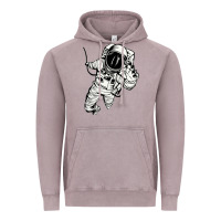 Vintage Zinc astronaut in the space Vintage Hoodie - linhVisuals