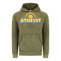 Vintage Olive atheist2 Vintage Hoodie - linhVisuals