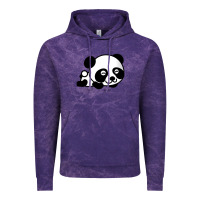 Cloud Purple baby panda bear Vintage Hoodie - linhVisuals