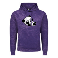 Cloud Purple baby panda bear Vintage Hoodie - linhVisuals