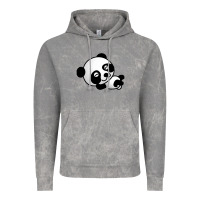 Cloud Rock baby panda bear Vintage Hoodie - linhVisuals