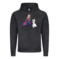 Vintage Black olaf and  elsa Vintage Hoodie - linhVisuals