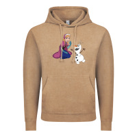 Vintage Coffee olaf and  elsa Vintage Hoodie - linhVisuals