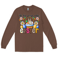 Chestnut Oh For Peeps Sake Easter Long Sleeve Tee - CowhideDigitalArt