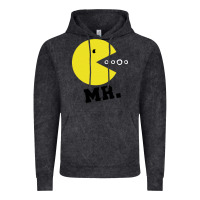 Vintage Black Mr Pacman Vintage Hoodie - linhVisuals