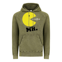 Vintage Olive Mr Pacman Vintage Hoodie - linhVisuals