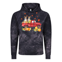 Cloud Black basenji pumpkin truck fall leaf thanksgiving halloween Vintage Hoodie - linhVisuals