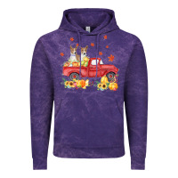 Cloud Purple basenji pumpkin truck fall leaf thanksgiving halloween Vintage Hoodie - linhVisuals