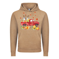 Vintage Coffee basenji pumpkin truck fall leaf thanksgiving halloween Vintage Hoodie - linhVisuals