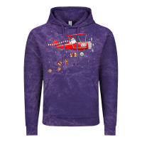 Cloud Purple christmas santa claus pilot flying airplane gift tee Vintage Hoodie - linhVisuals