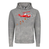 Cloud Rock christmas santa claus pilot flying airplane gift tee Vintage Hoodie - linhVisuals
