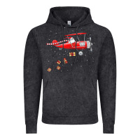 Christmas Santa Claus Pilot Flying Airplane Gift Tee Vintage Hoodie | Teevron