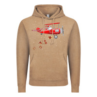 Vintage Coffee christmas santa claus pilot flying airplane gift tee Vintage Hoodie - linhVisuals
