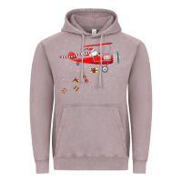 Vintage Zinc christmas santa claus pilot flying airplane gift tee Vintage Hoodie - linhVisuals