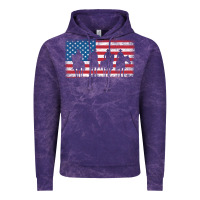 Cloud Purple cowboy patriotic american flag 4th of july gift tee Vintage Hoodie - linhVisuals