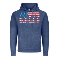 Vintage Denim cowboy patriotic american flag 4th of july gift tee Vintage Hoodie - linhVisuals
