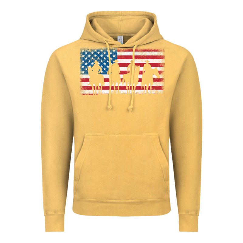 Cowboy Patriotic American Flag 4th Of July Gift Tee Vintage Hoodie by linhVisuals | Teevron