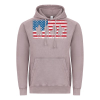 Vintage Zinc cowboy patriotic american flag 4th of july gift tee Vintage Hoodie - linhVisuals
