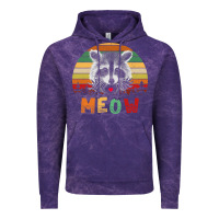 Cloud Purple funny vintage raccoon meow raccoon lovers Vintage Hoodie - linhVisuals