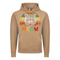 Vintage Coffee funny vintage raccoon meow raccoon lovers Vintage Hoodie - linhVisuals