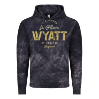 Cloud Black The Legend Wyatt Funny Personalized Name Vintage Hoodie - linhVisuals