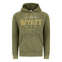 Vintage Olive The Legend Wyatt Funny Personalized Name Vintage Hoodie - linhVisuals