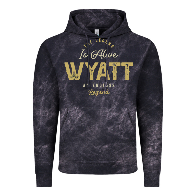 The Legend Wyatt Funny Personalized Name Vintage Hoodie by linhVisuals | Teevron