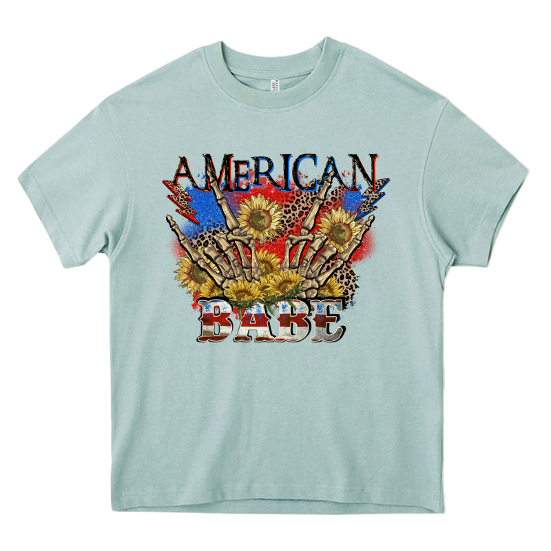 American Babe 4th Of July Heavy Core Tee by CowGirlArtShop | Teevron