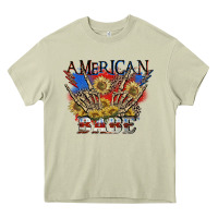 Mossy American babe 4th of july Heavy Core Tee - CowGirlArtShop