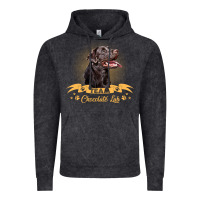Vintage Black labrador retriever team chocolate lab funny Vintage Hoodie - linhVisuals
