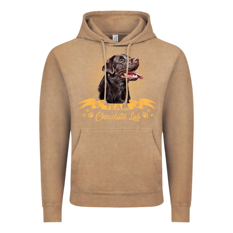 Labrador Retriever Team Chocolate Lab Funny Vintage Hoodie by linhVisuals | Teevron