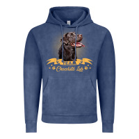 Vintage Denim labrador retriever team chocolate lab funny Vintage Hoodie - linhVisuals