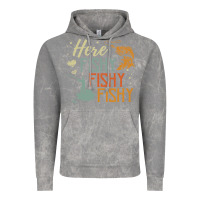 Cloud Rock here fishy fishy fishy fishing lovers gifts Vintage Hoodie - linhVisuals